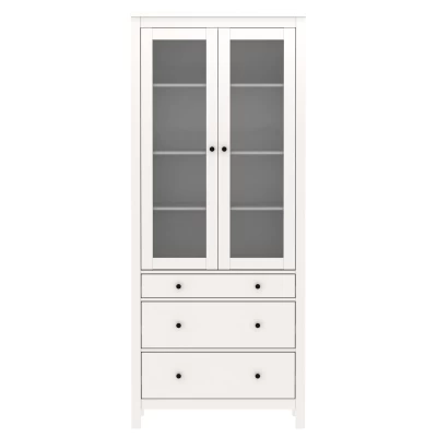 Шкаф с витриной Novus 2.08.07.130.1 Сага 90 белый