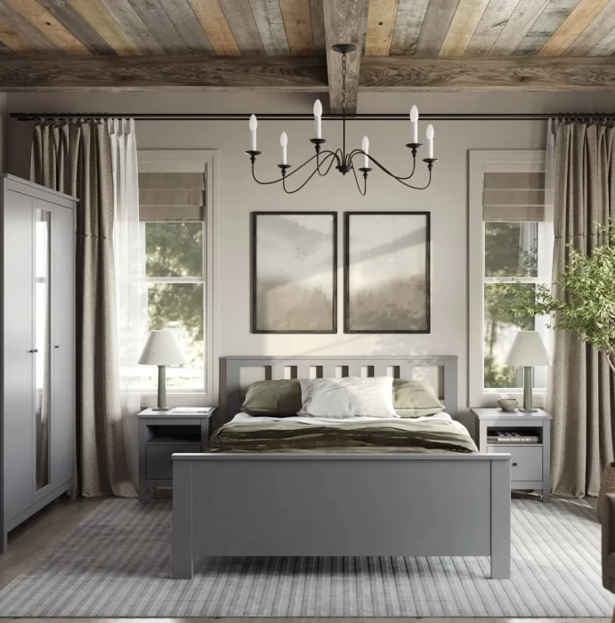 Кровать Novus Сага 2.08.04.060.4 140х200 серая