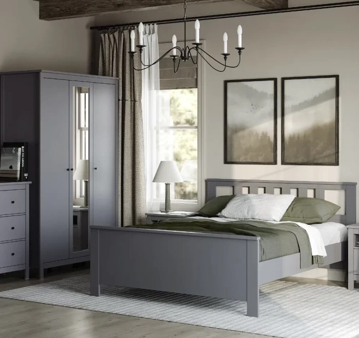 Кровать Novus Сага 2.08.04.060.4 140х200 серая