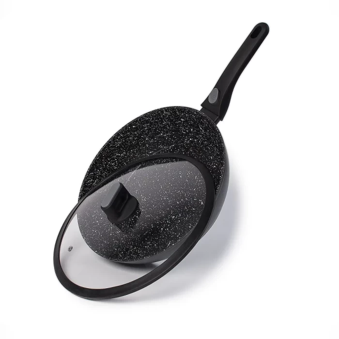 Сковорода ТМ "ЦУМ" глубокая с крышкой 28см