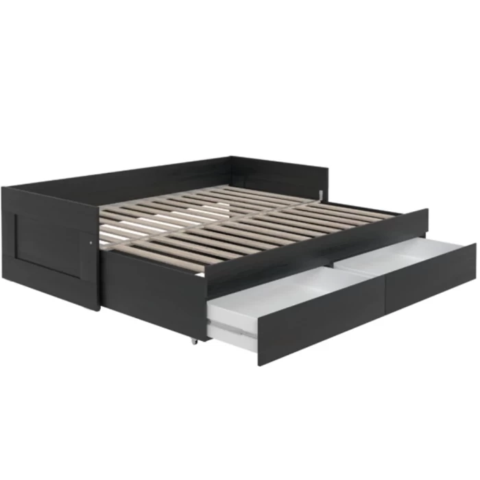 Кровать раздвижная с ящиками Novus Сириус 2.02.08.450.5 90х200 дуб венге