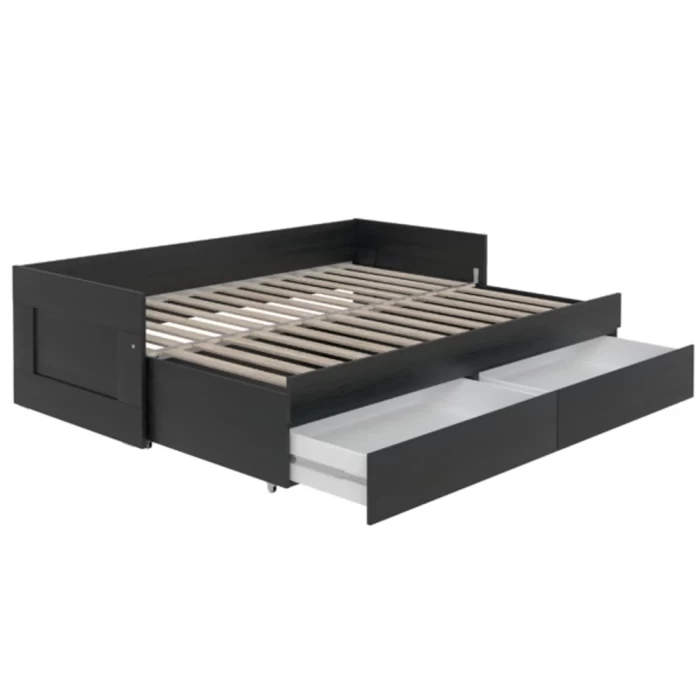 Кровать раздвижная с ящиками Novus Сириус 2.02.08.460.5 80х200 дуб венге