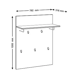 Вешалка Novus Сириус 2.02.11.260.5 дуб венге