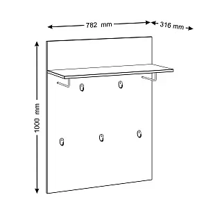 Вешалка Novus Сириус 2.02.11.260.3 сонома