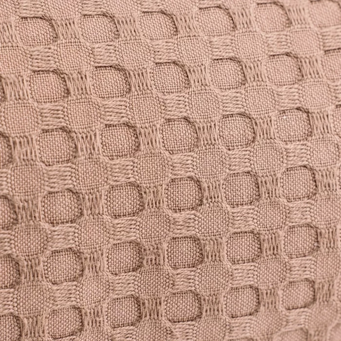 Плед вафельный с бахромой ТМ «ЦУМ» УВП 05056 бежевый 200х220см