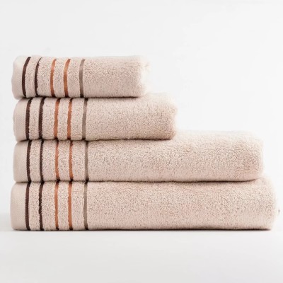 Полотенце махровое ТМ «ЦУМ» Хавана 3242 L272 светло-бежевый 100х150см