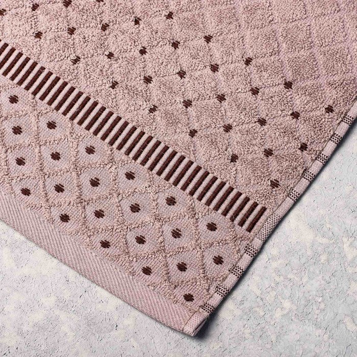 Полотенце махровое ТМ "ЦУМ" DIAMANTE (какао) 50х90см