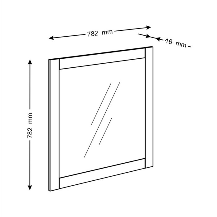 Зеркало Novus Сириус  2.02.12.280.1 белое