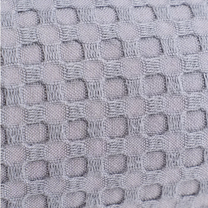 Плед вафельный с бахромой ТМ «ЦУМ» Упл ВП 05087 серый 200х220см