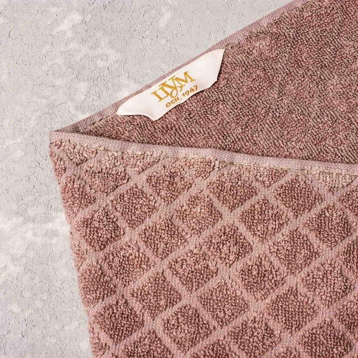 Полотенце махровое ТМ "ЦУМ" DIAMANTE (какао) 70х140см