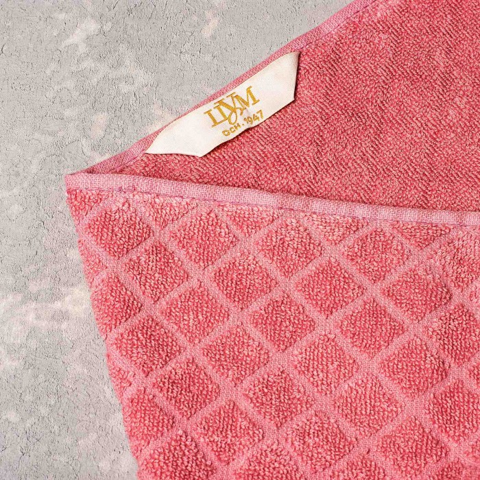 Полотенце махровое ТМ "ЦУМ" DIAMANTE (пудра) 70х140см