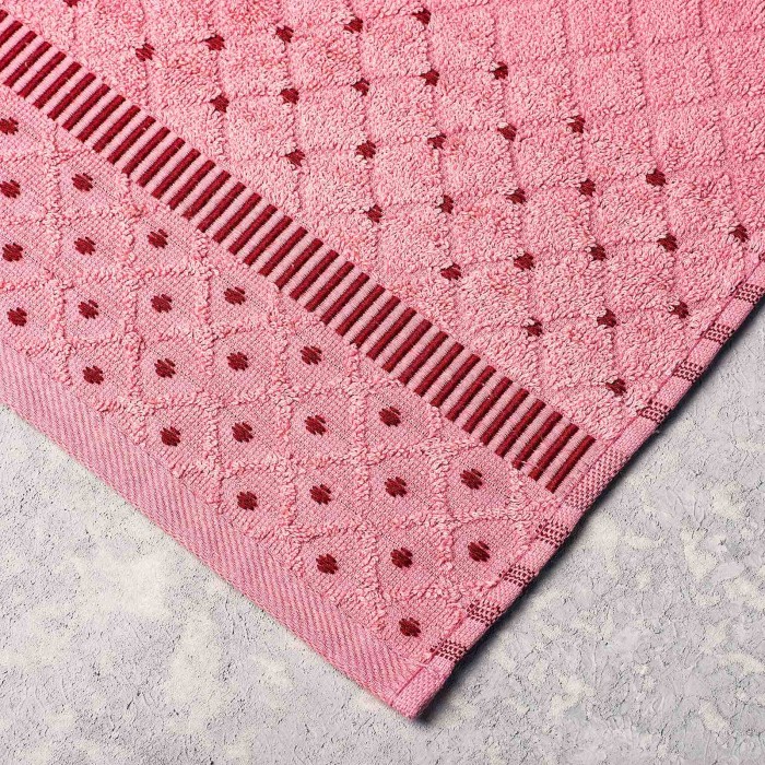 Полотенце махровое ТМ "ЦУМ" DIAMANTE (пудра) 70х140см