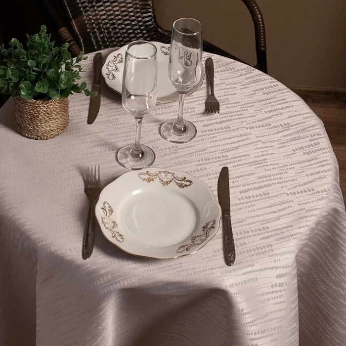 Скатерть круглая ТМ "ЦУМ" 150х150см 7407  