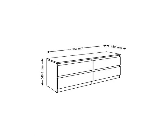 Комодv Novus Мальта 2.05.02.030.1 белый