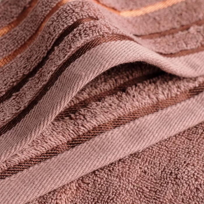 Полотенце махровое ТМ «ЦУМ» Хавана 03241 L272 светло-кофейный 100х150см