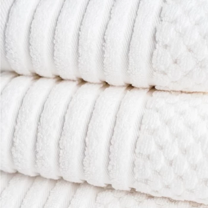 Полотенце махровое ТМ «ЦУМ» Zerotwist полоса 03244 белый 70х140см