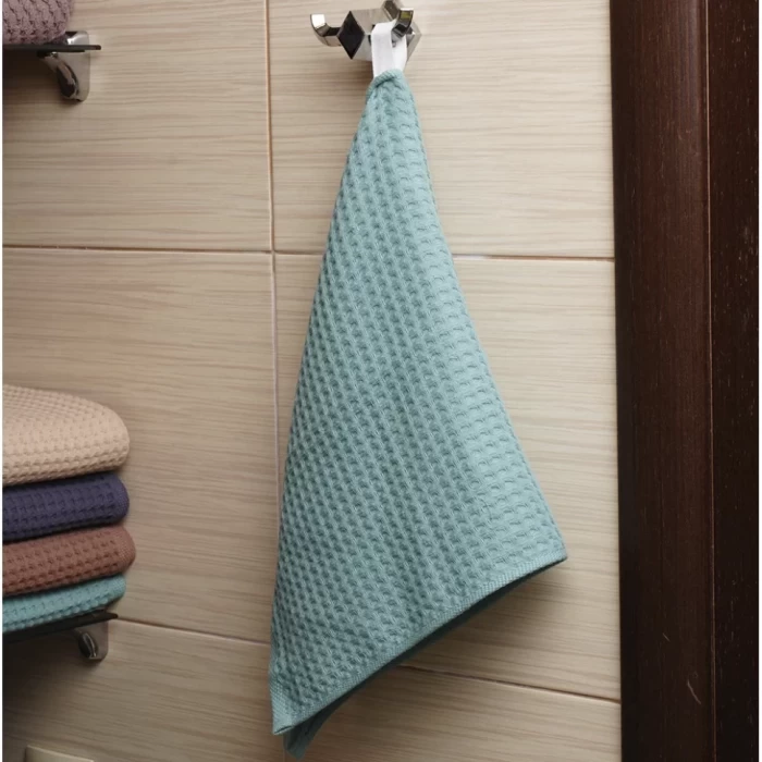 Полотенце вафельное ТМ «ЦУМ» Увп-05075 зелень 100х150см