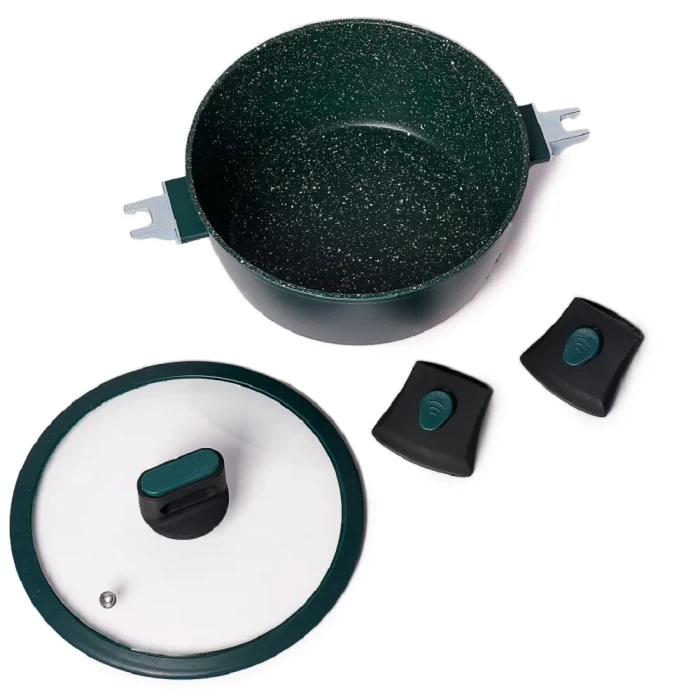 Кастрюля со съемными ручками и крышкой ТМ "ЦУМ" 6,2л