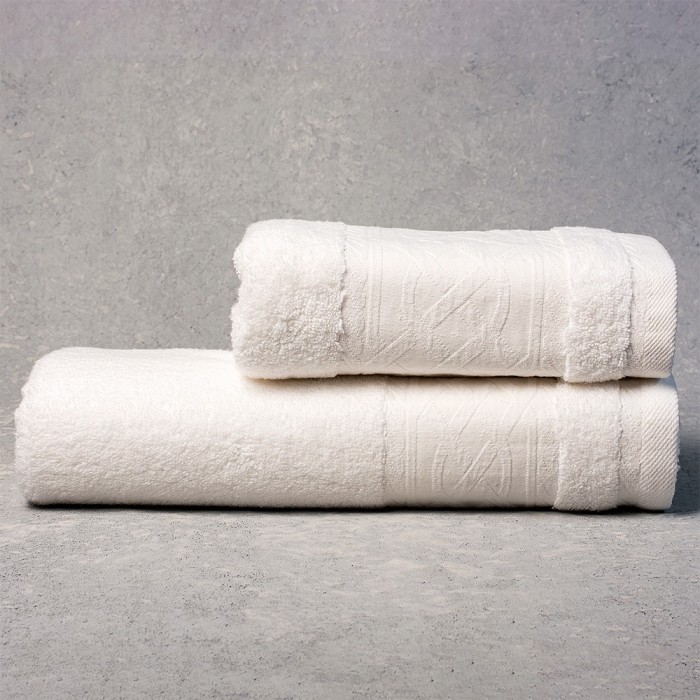 Полотенце махровое ТМ "ЦУМ"  ZEROTWIST (сливочное) 50х90см 