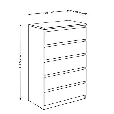 Комод Novus Мальта 2.05.02.090.5 дуб венге