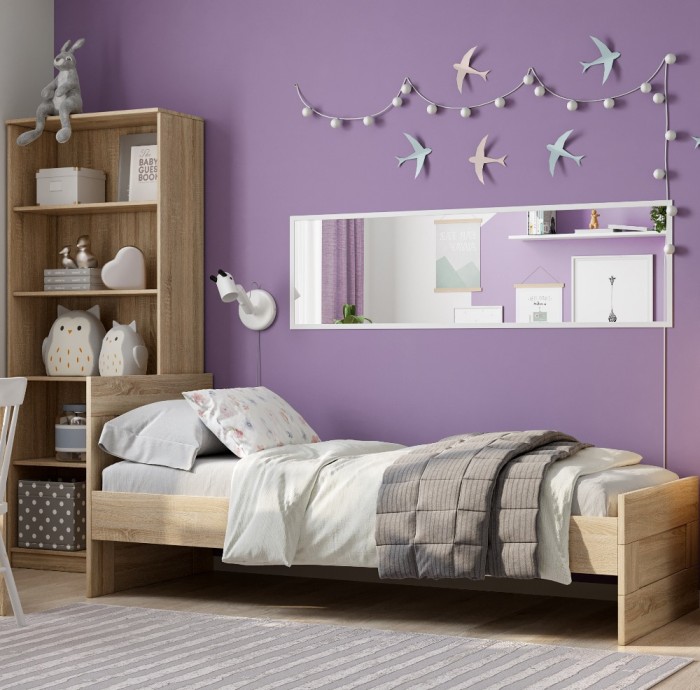 Кровать одинарная Novus Сириус 2.02.04.170.3 90х200 сонома