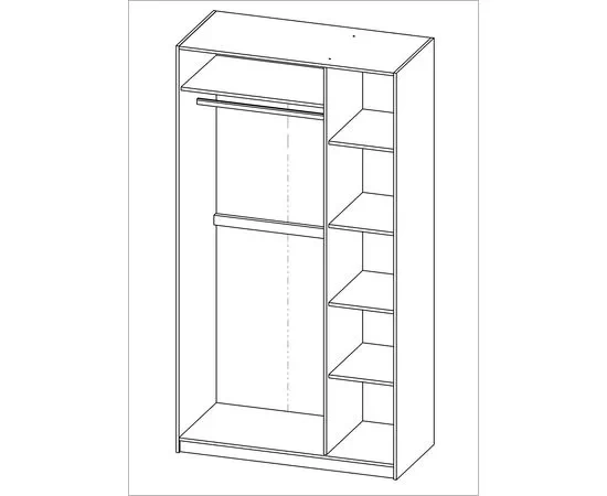 Шкаф Novus Пегас 2.04.01.090.1 белый