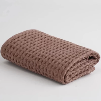 Полотенце вафельное ТМ «ЦУМ» Увп-05056 кофе с молоком 100х150см