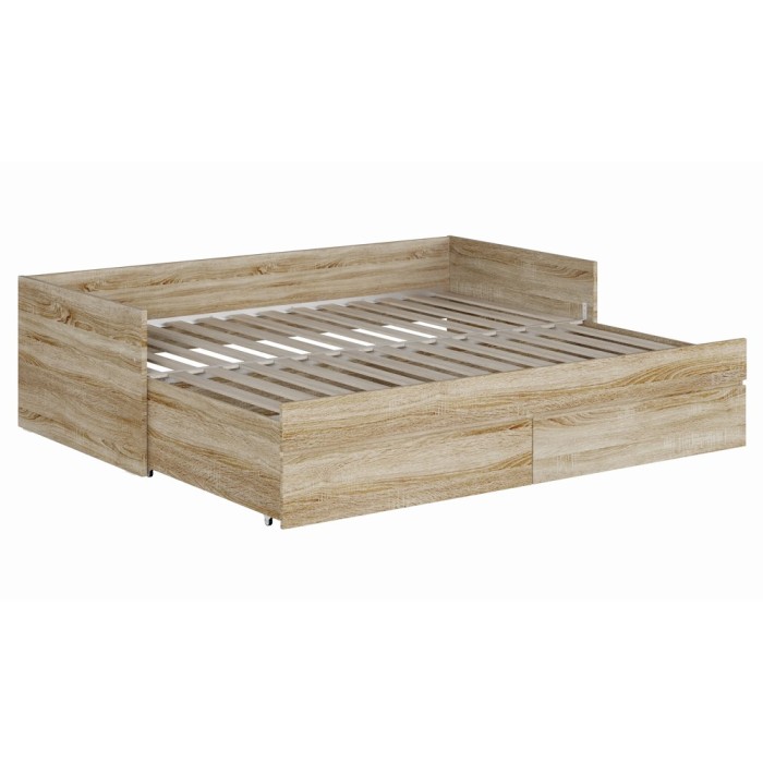 Кровать раздвижная Novus Кастор 2.03.08.120.3 90х200 сонома