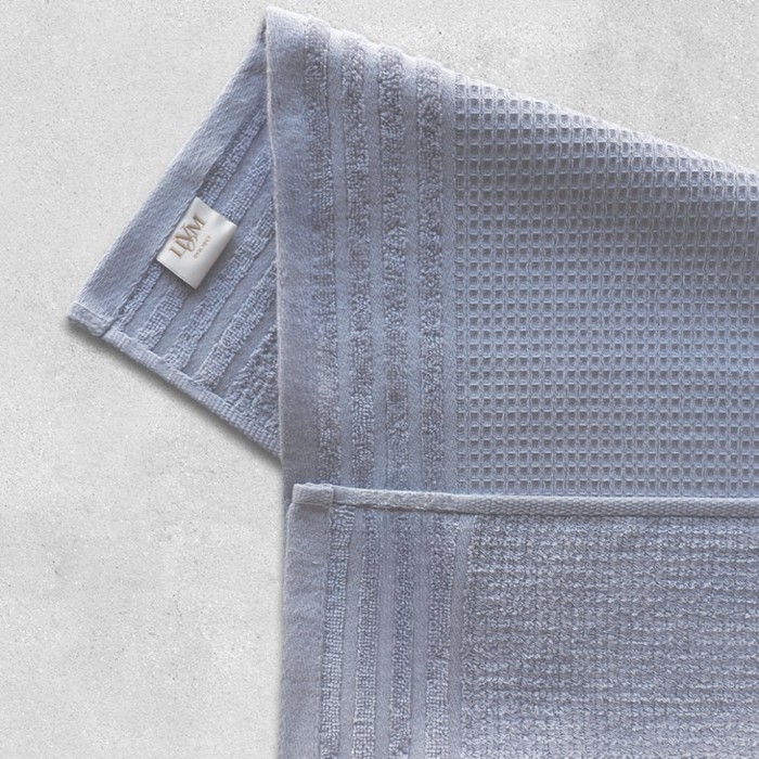 Полотенце махровое "Etell" ТМ "ЦУМ" 30х60см, серо-голубой